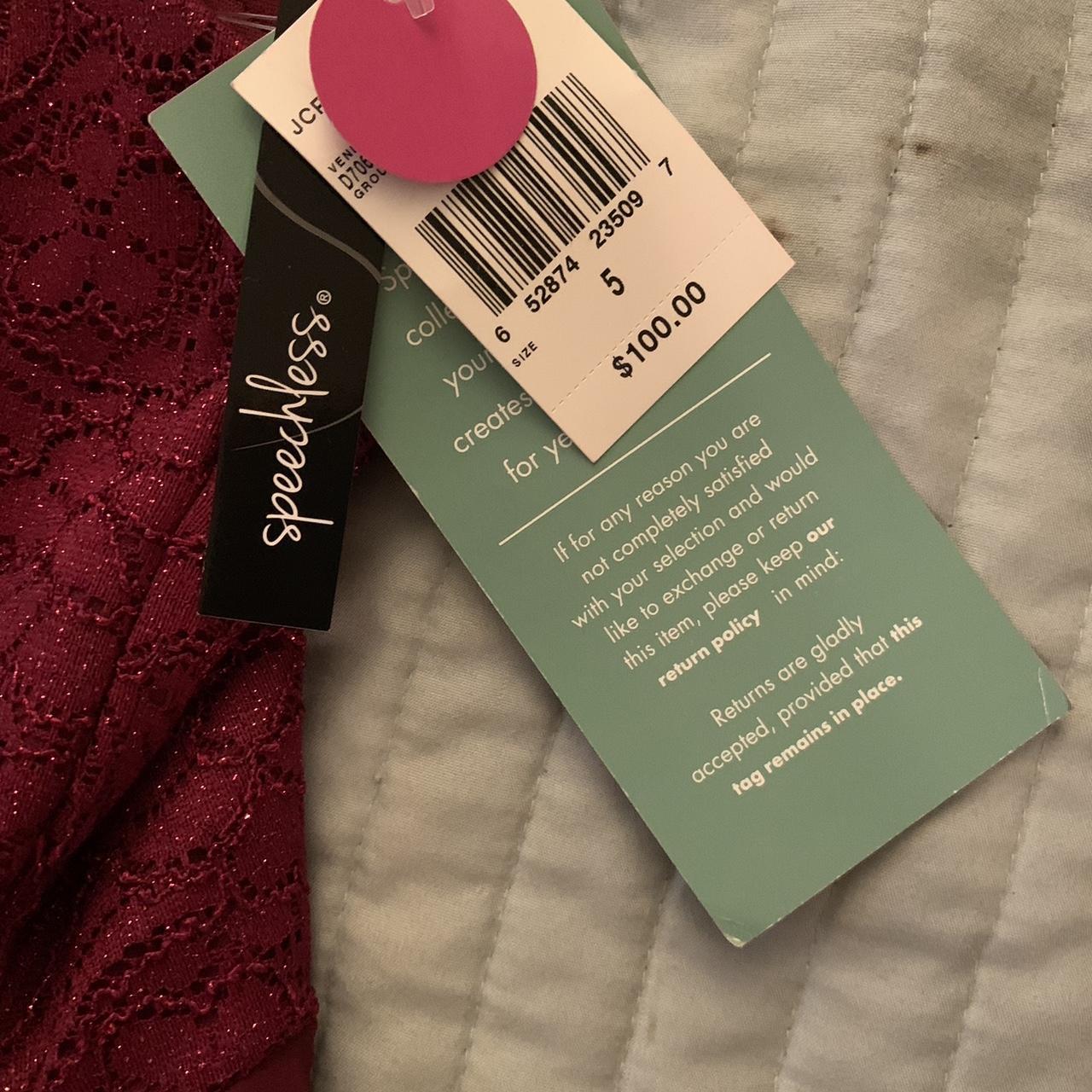 jcpenney dress formal burgundydress glitter Depop