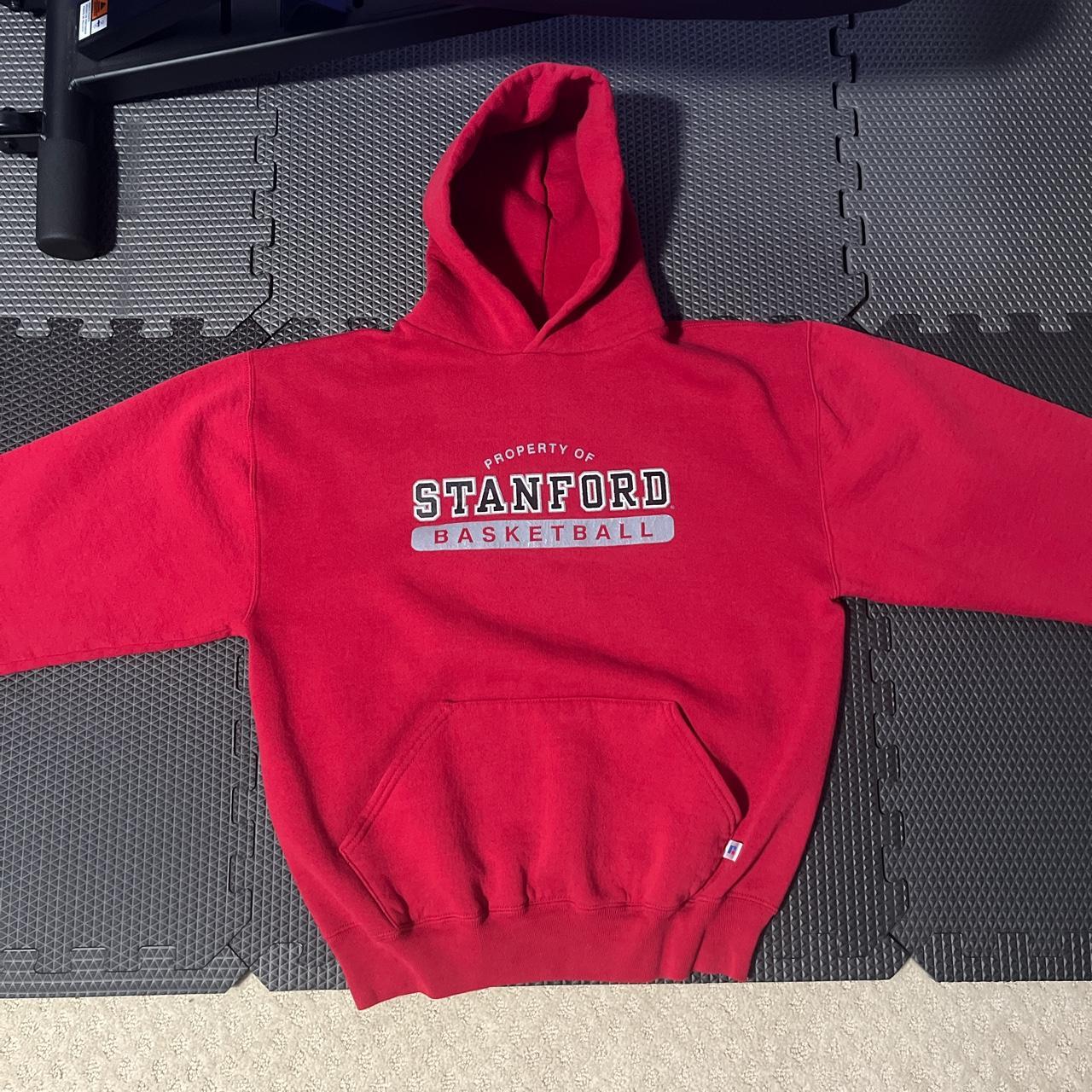 Vintage Russel athletic Stanford red hoodie Blank... - Depop