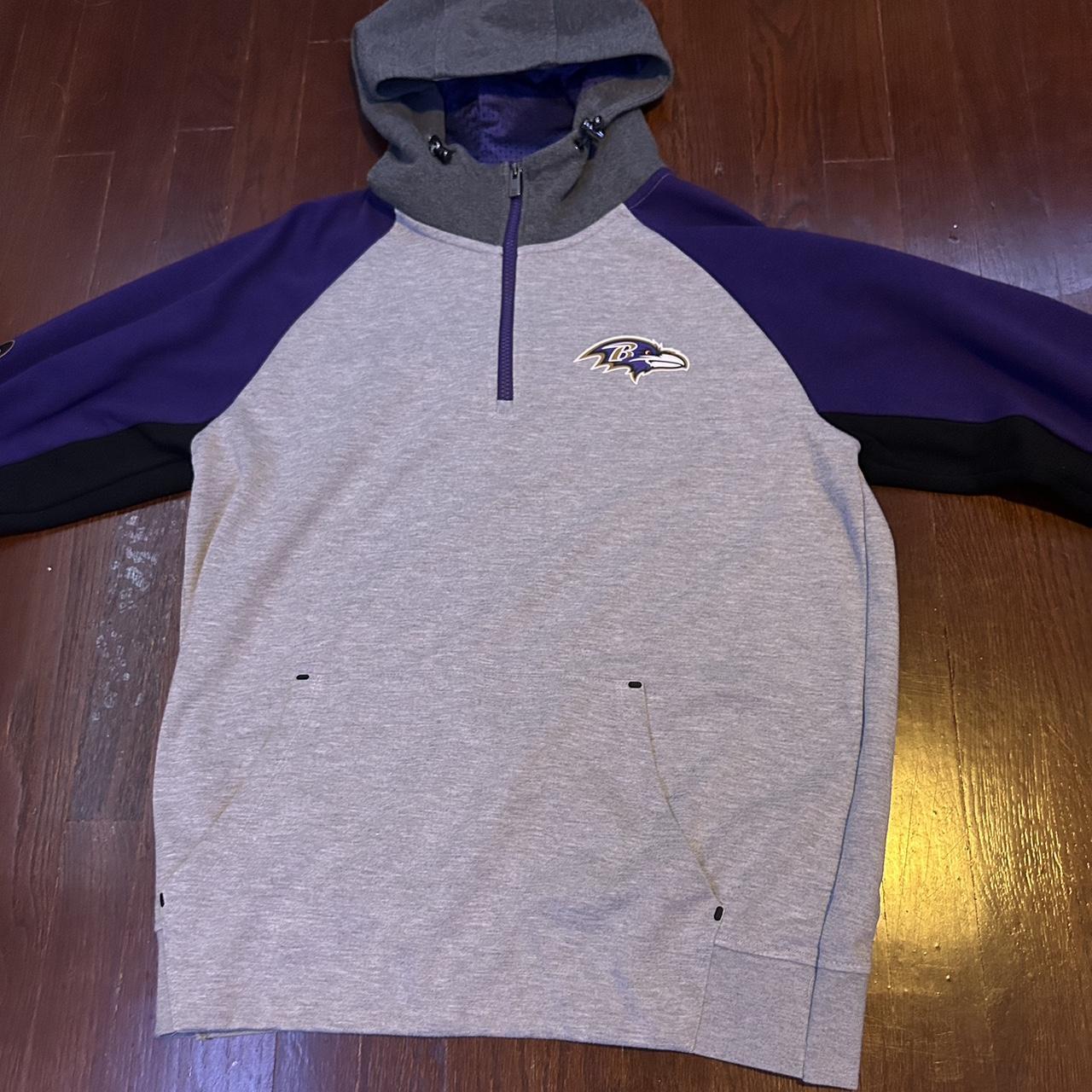 Tommy Hilfiger Men's Heathered Gray Baltimore Ravens Mario Quarter-Zip  Jacket - Macy's