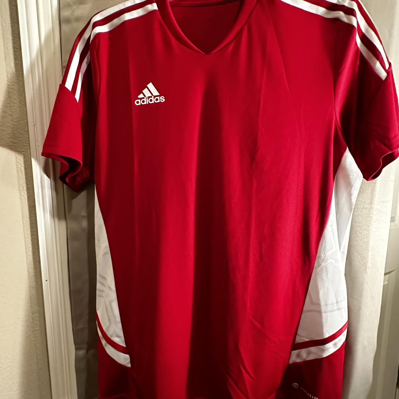 Adidas athletic shirt. Short sleeve. Size L -... - Depop