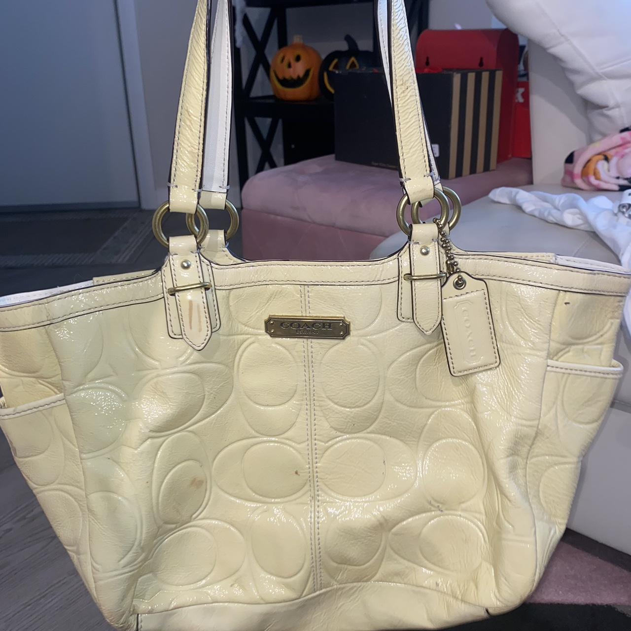 How to clean on sale a white coach purse