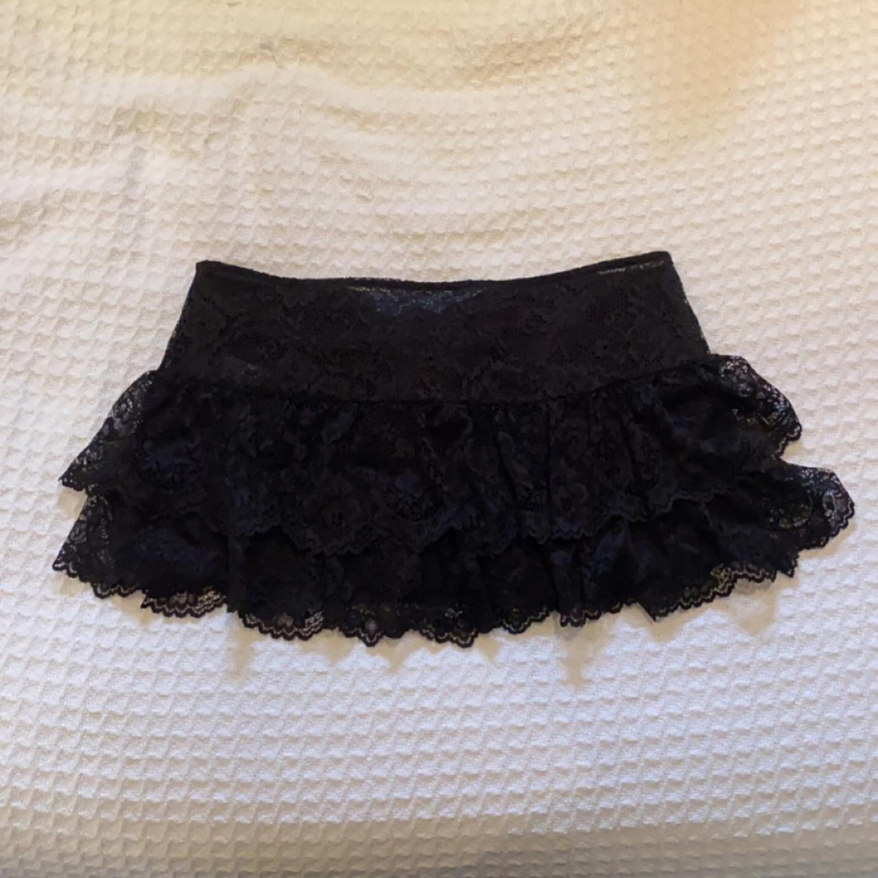 Edikted ruffle low rise mini skirt Size s Never worn - Depop