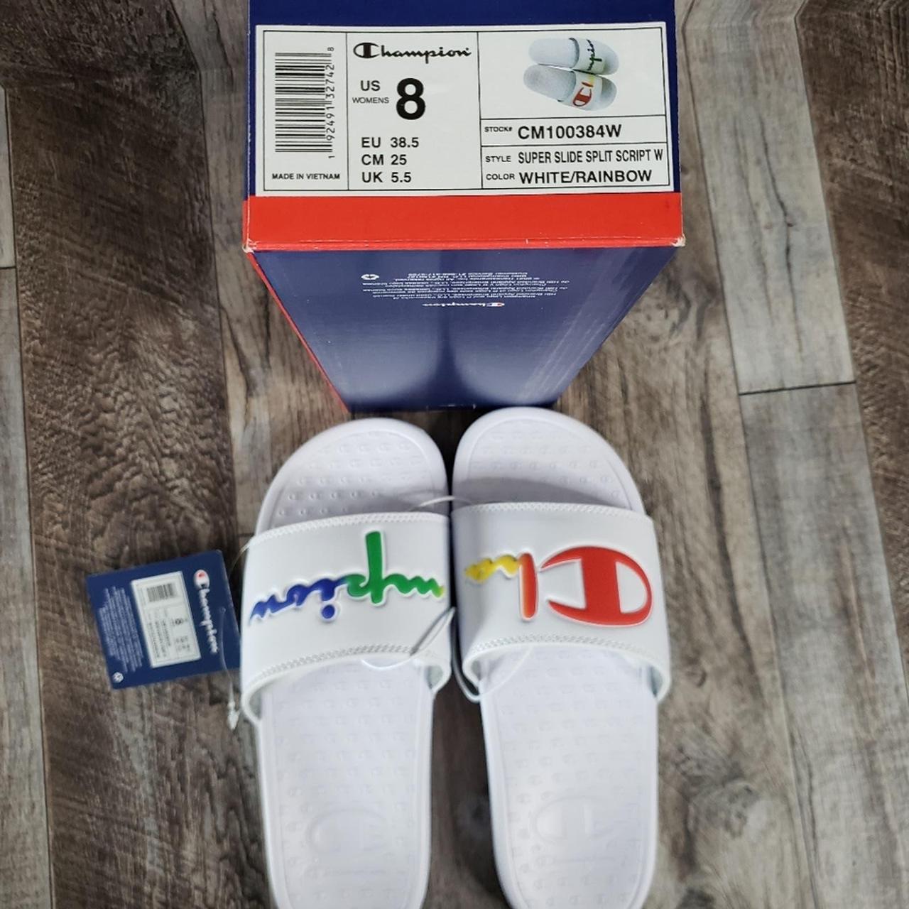 Champion women's super discount split script slide