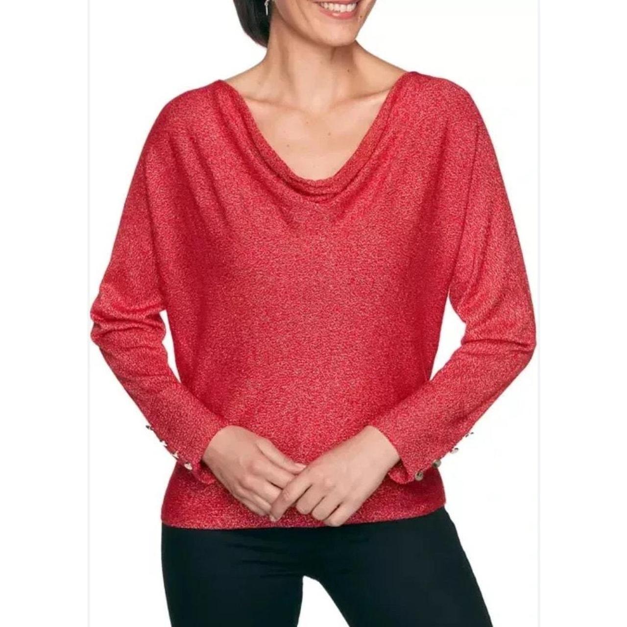 Ruby Rd. Women's Blouse - Red - M – Ruby Rd. Pain… - image 1
