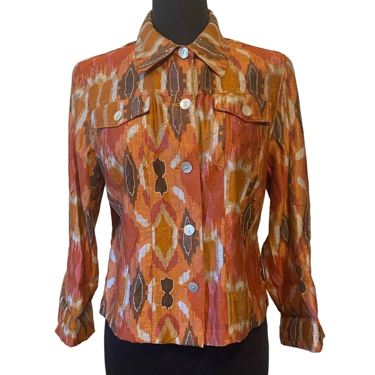 Ruby Rd. Women's Blouse - Orange/Brown - 10 – Rub… - image 1