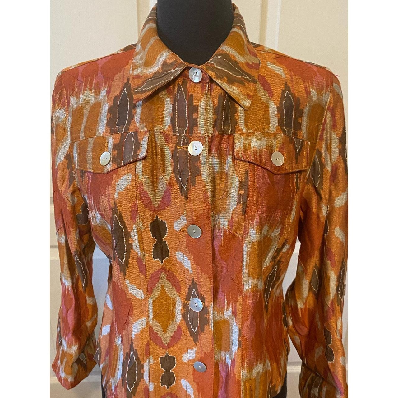 Ruby Rd. Women's Blouse - Orange/Brown - 10 – Rub… - image 4