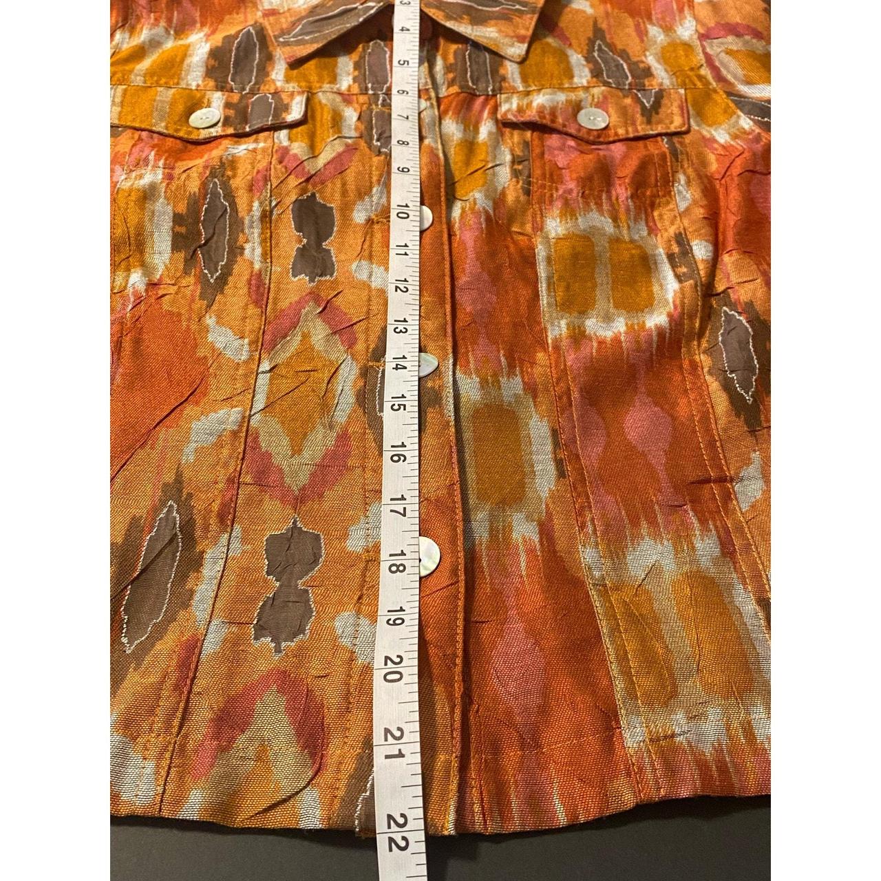 Ruby Rd. Women's Blouse - Orange/Brown - 10 – Rub… - image 7