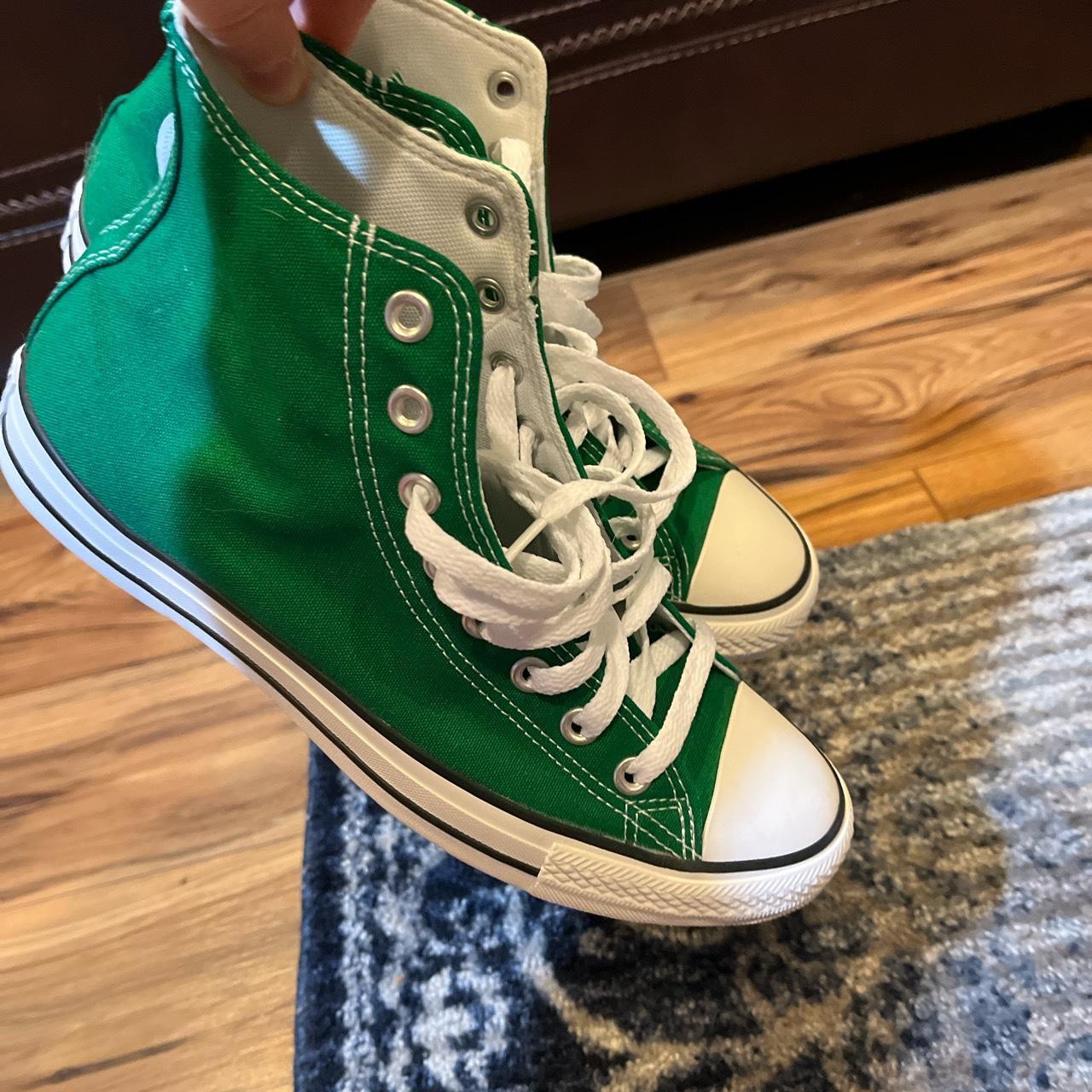 green converse all stars - Depop