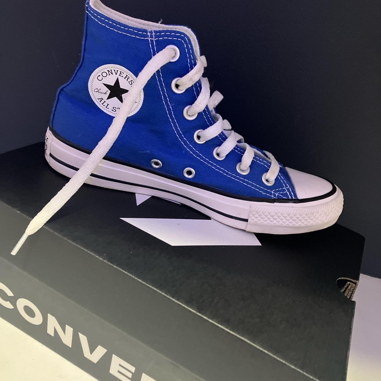 Royal blue clearance converse womens