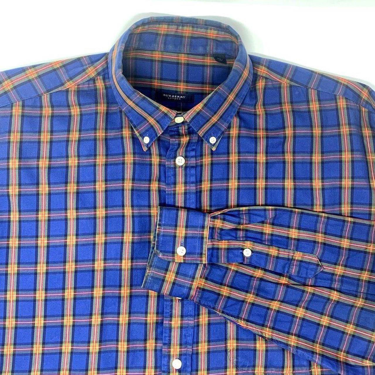 Burberry buy london yellow blue shirt