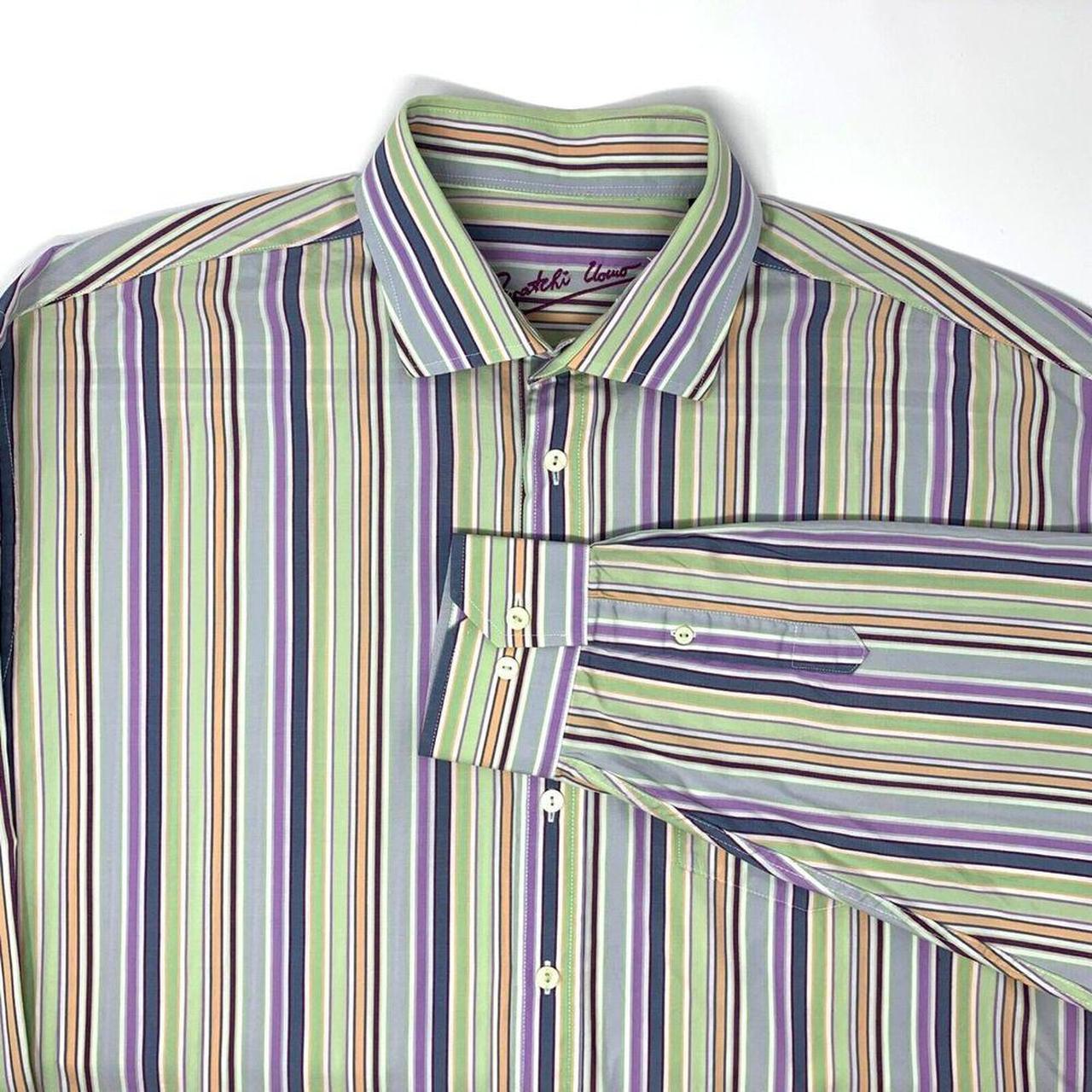 Bugatchi Striped Tone orders on Tone Shirt