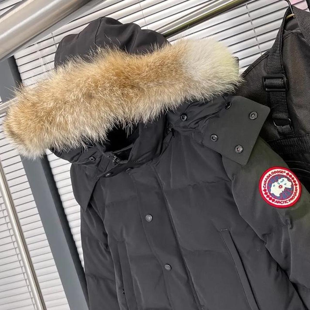 Black Canada goose coat Size M Can turn into a... - Depop