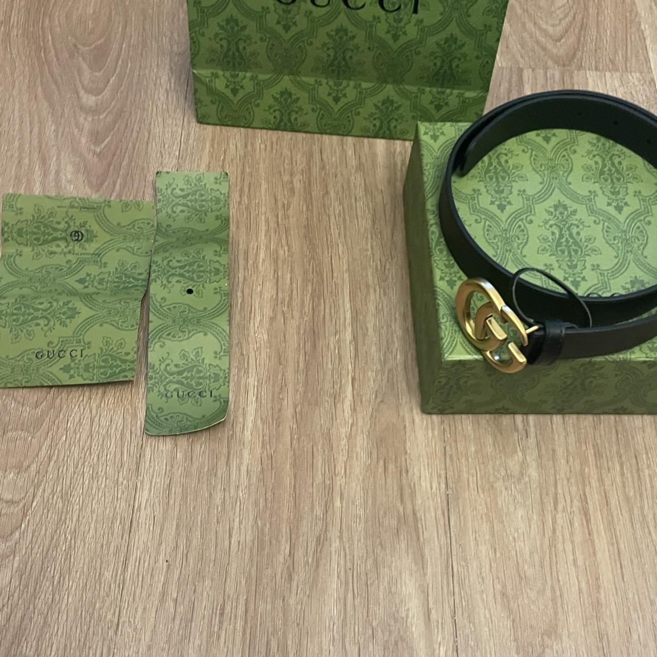 Women’s gucci slim double G belt. size 80... Depop