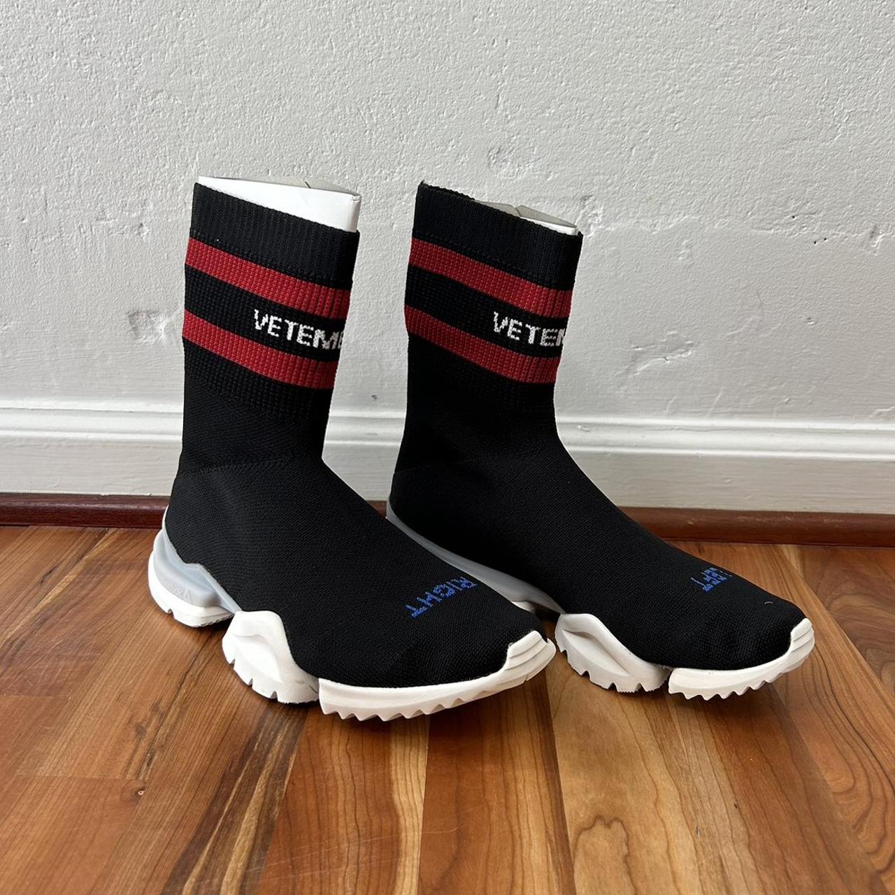 VETEMENTS x REEBOCK SOCK PUMP HIGH TOP BLACK US. Depop