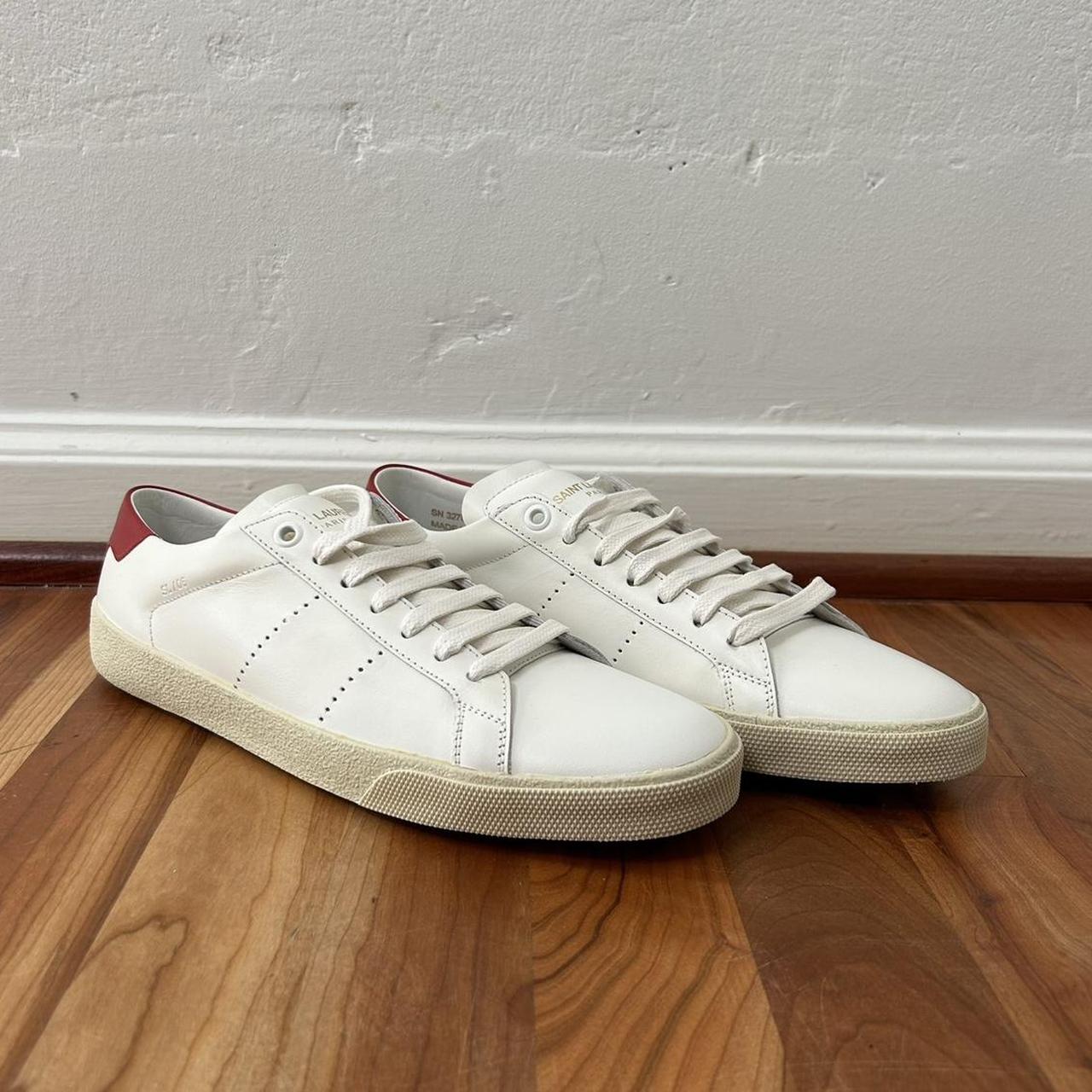 Saint laurent hot sale white trainers