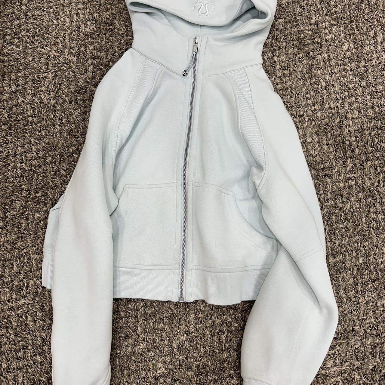 Lululemon oversized hotsell scuba full zip Powder Blue XS/S