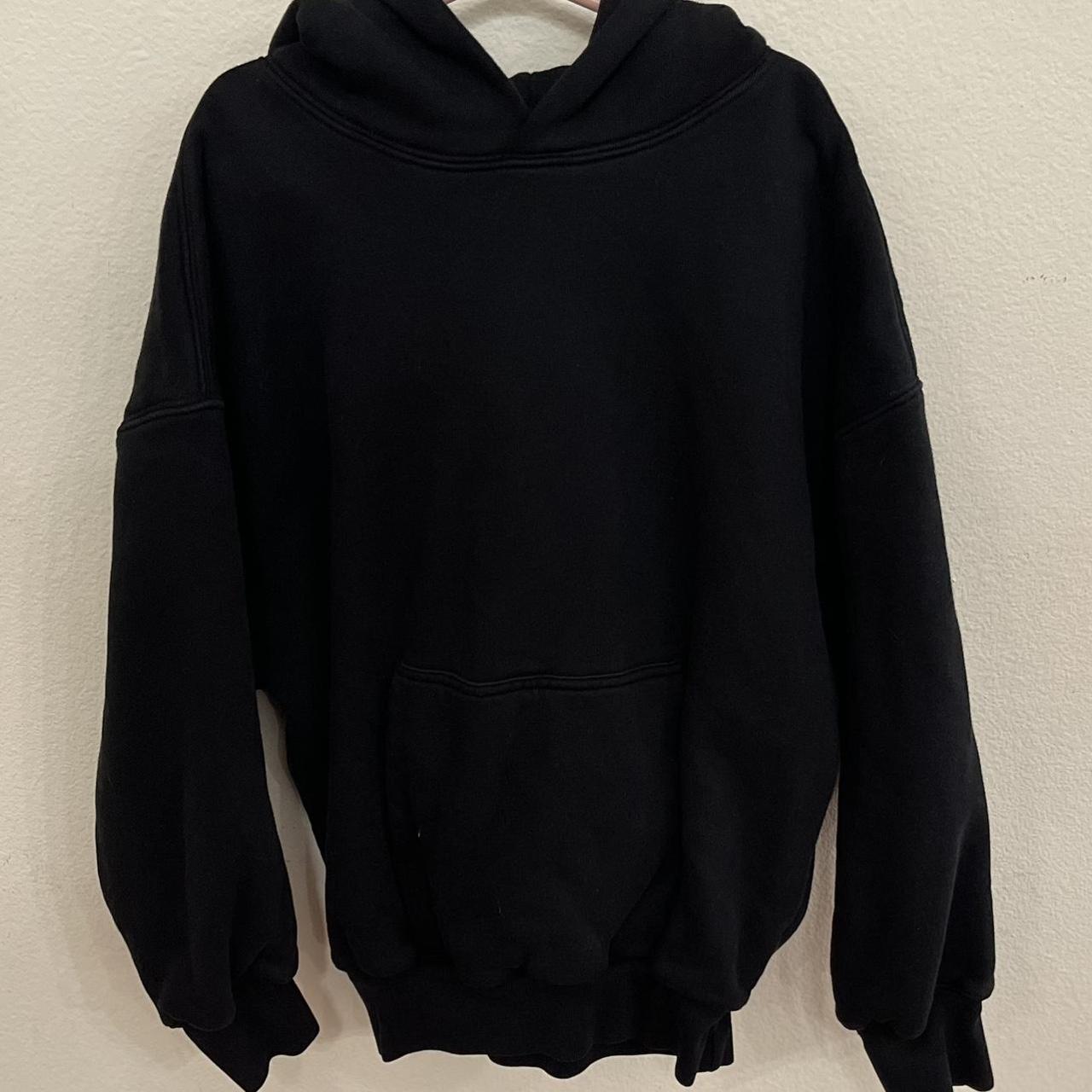 Black YZY x GAP youth L hoodie never worn - Depop