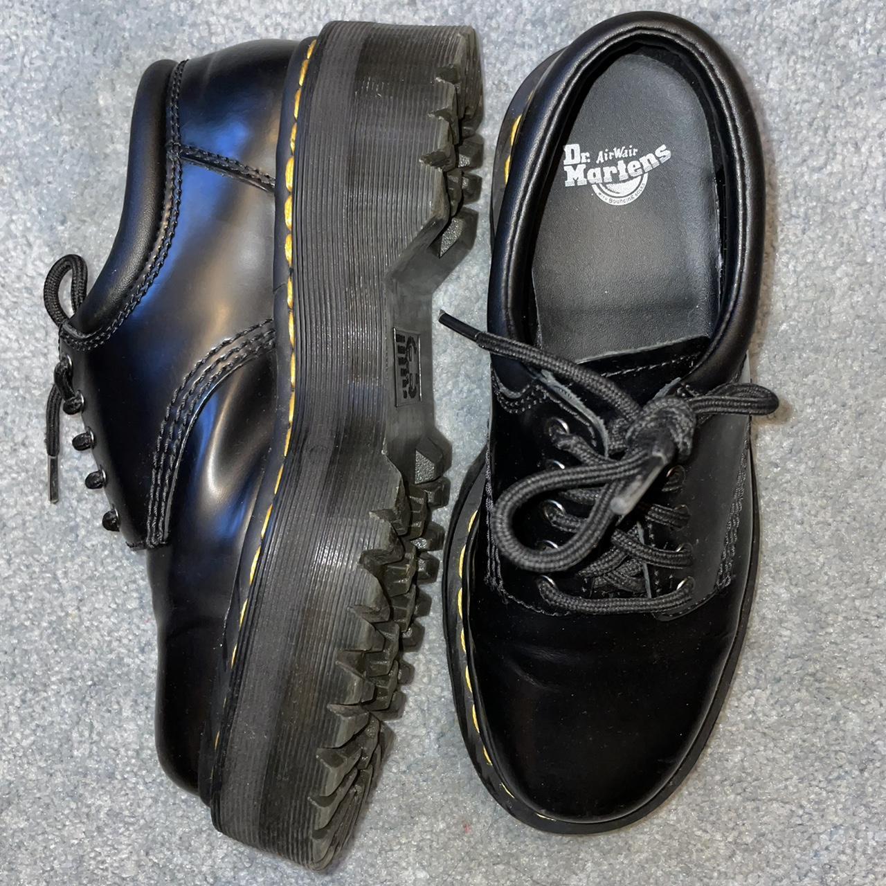 Dr.Marten’s 8053 LEATHER PLATFORM CASUAL SHOES in black - Depop