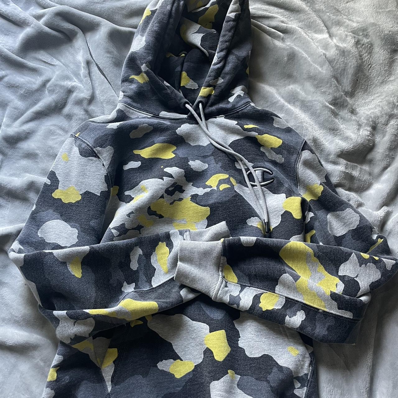 Yellow and black hot sale champion hoodie