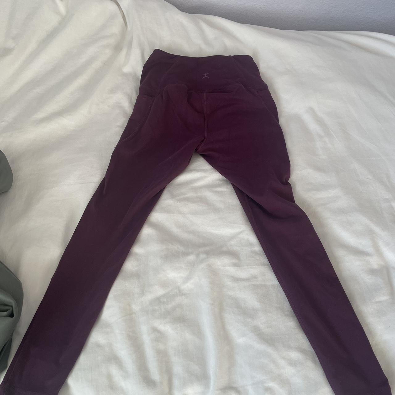 Purple danskin leggings, xs, with pockets. - Depop