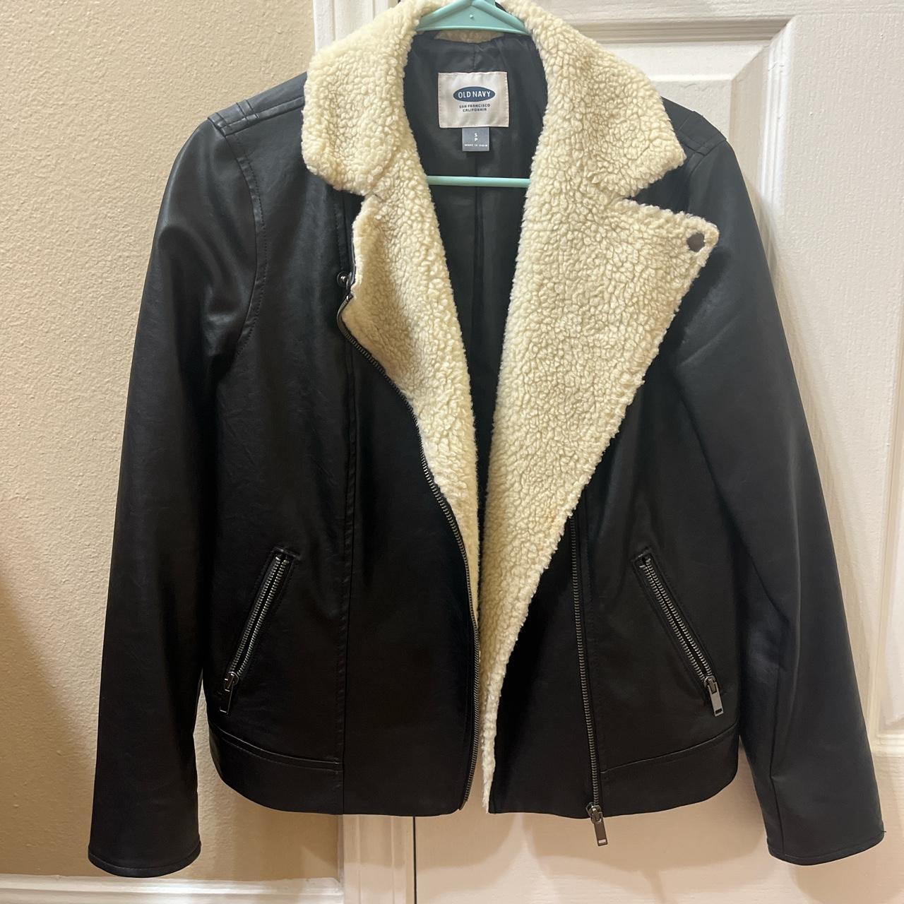 Old navy sherpa hot sale moto jacket