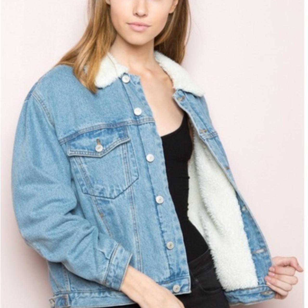 brandy melville oversized denim jacket