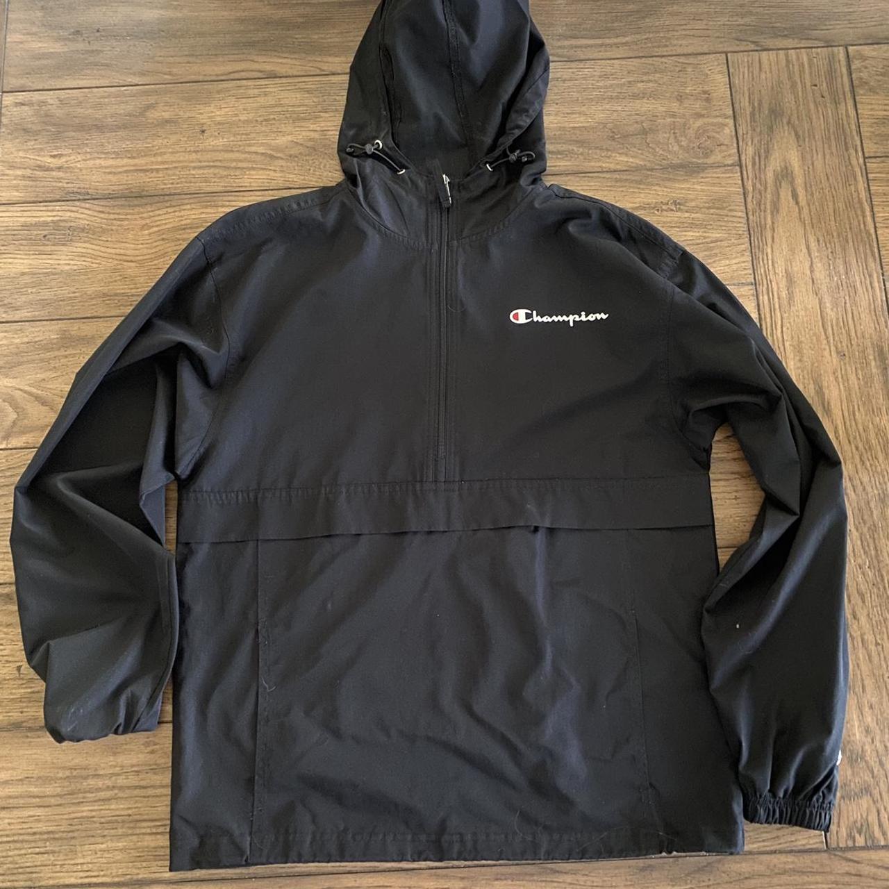 Champion black coat best sale