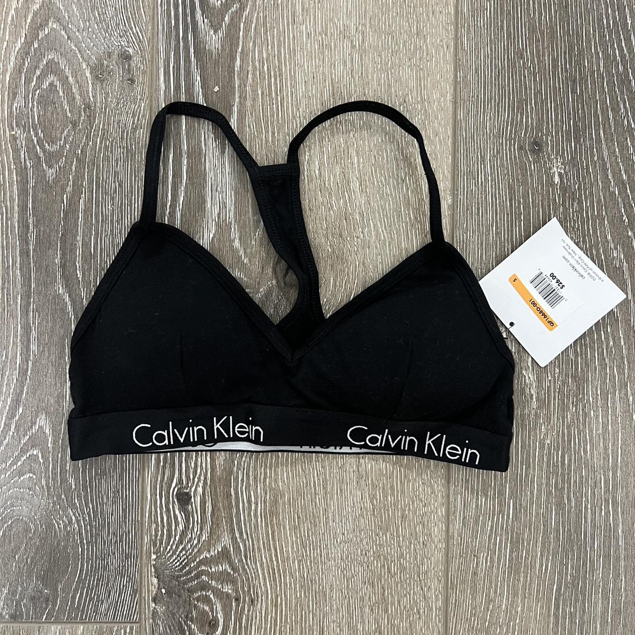 Black Calvin Klein Bra Brand New Never Worn Depop 5610