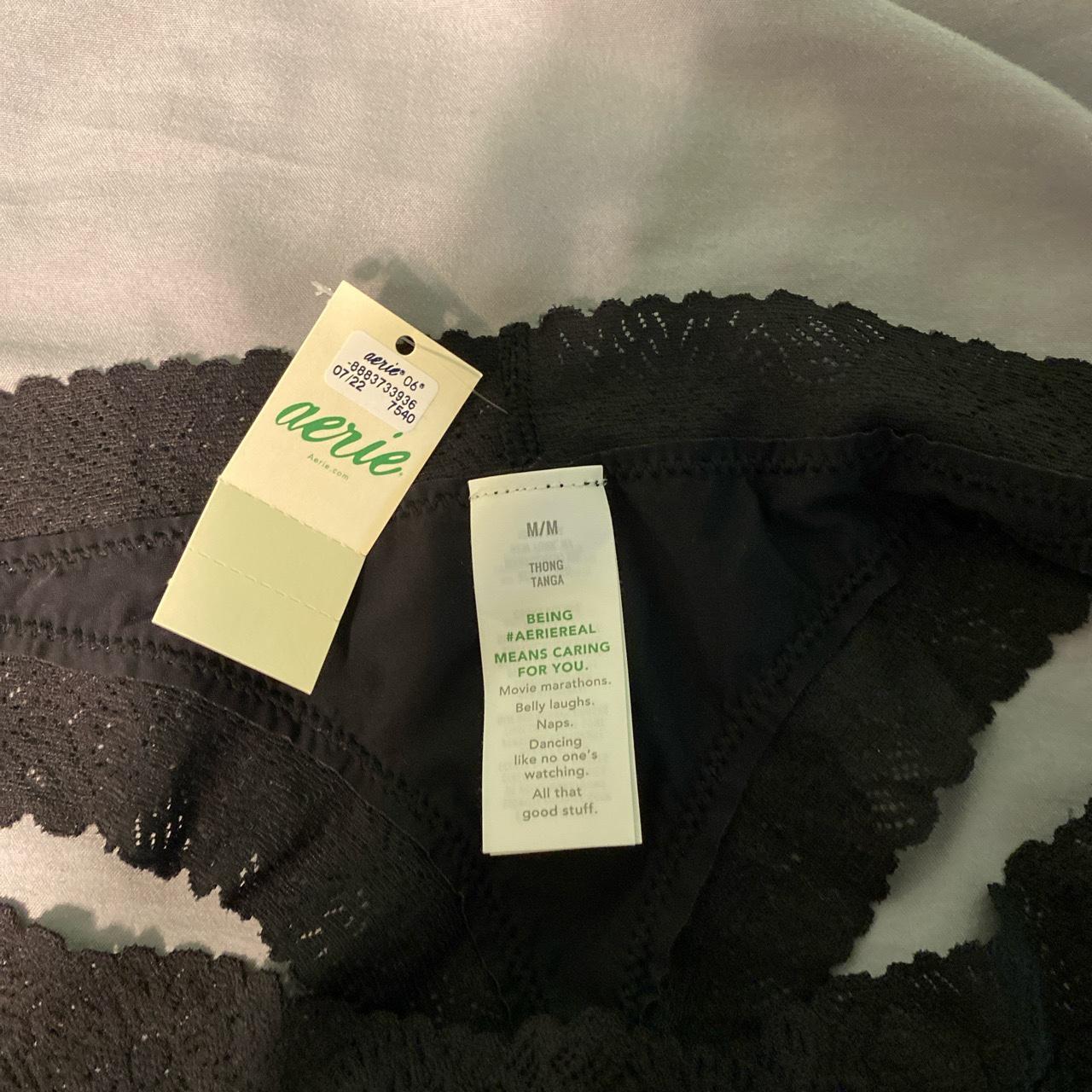 Brand new never worn black aerie thong - Depop