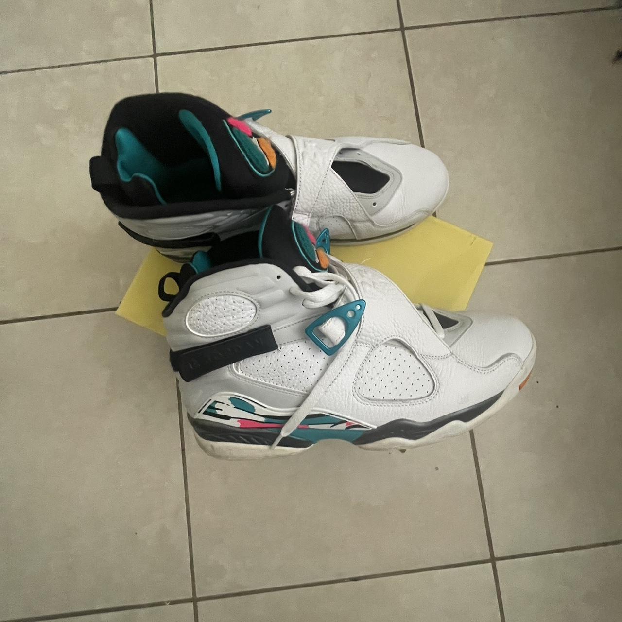 South Beach Jordan 8s Comes with all laces Depop