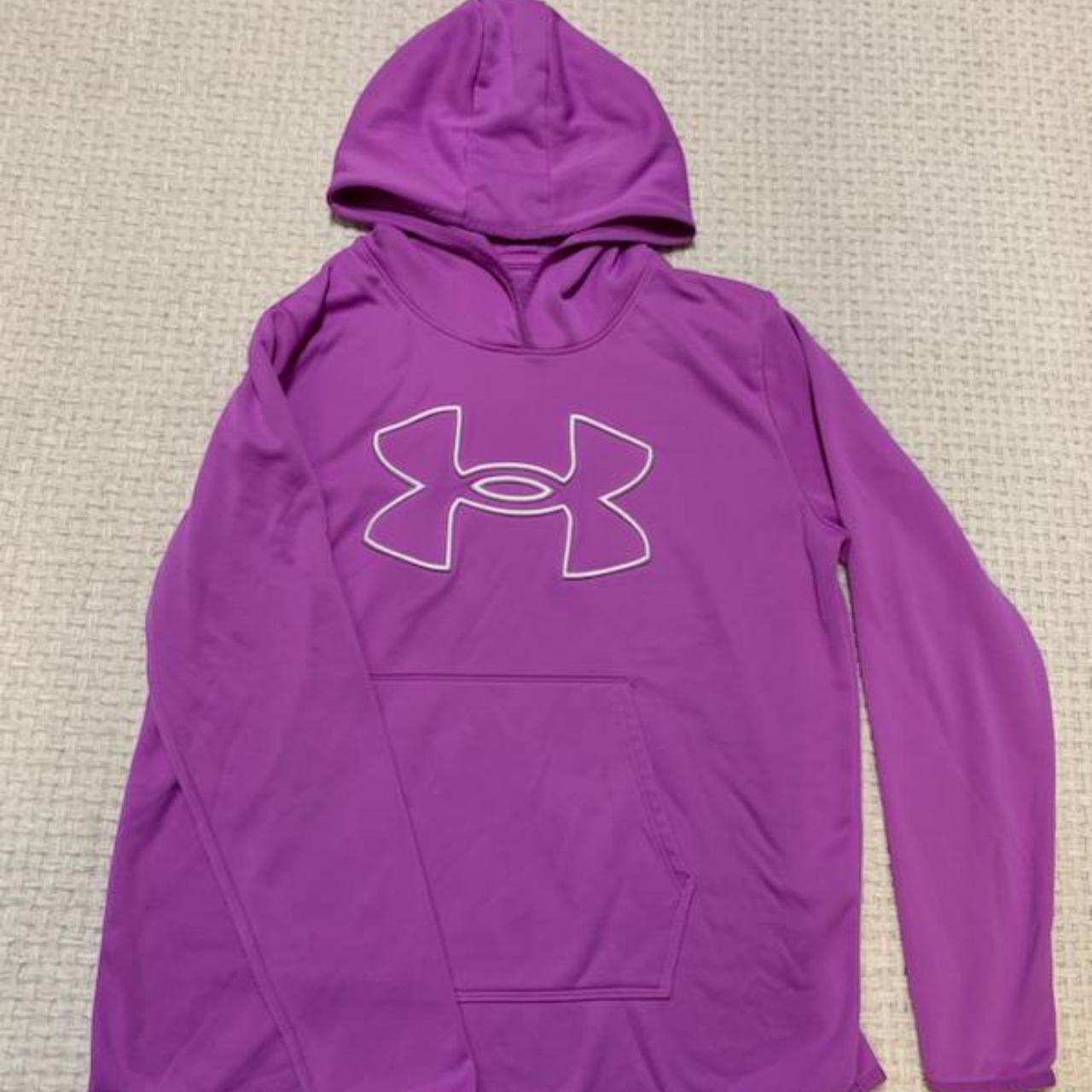 Under Armour Women s Hoodie Purple Size Large In Depop