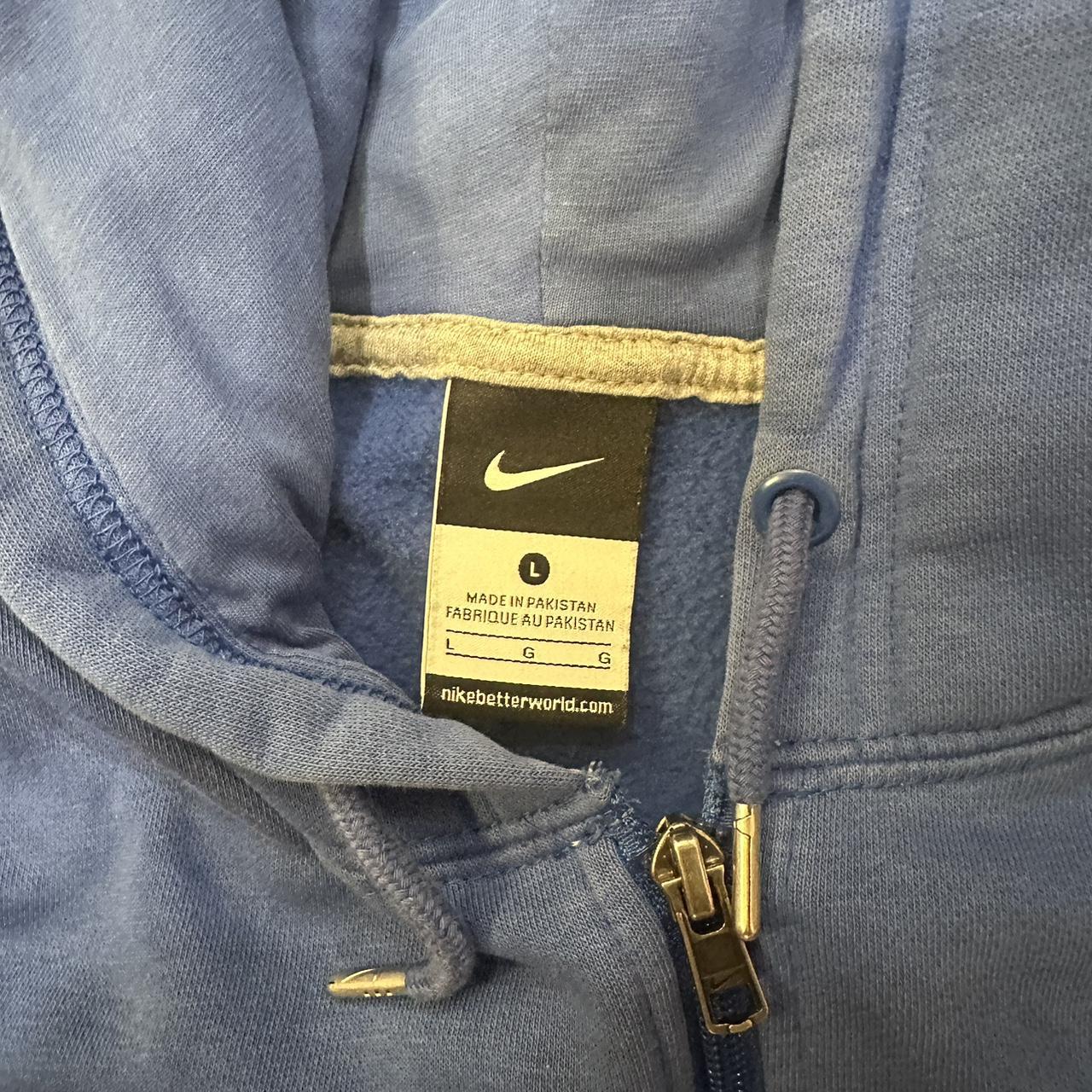nike blue zip hoodie