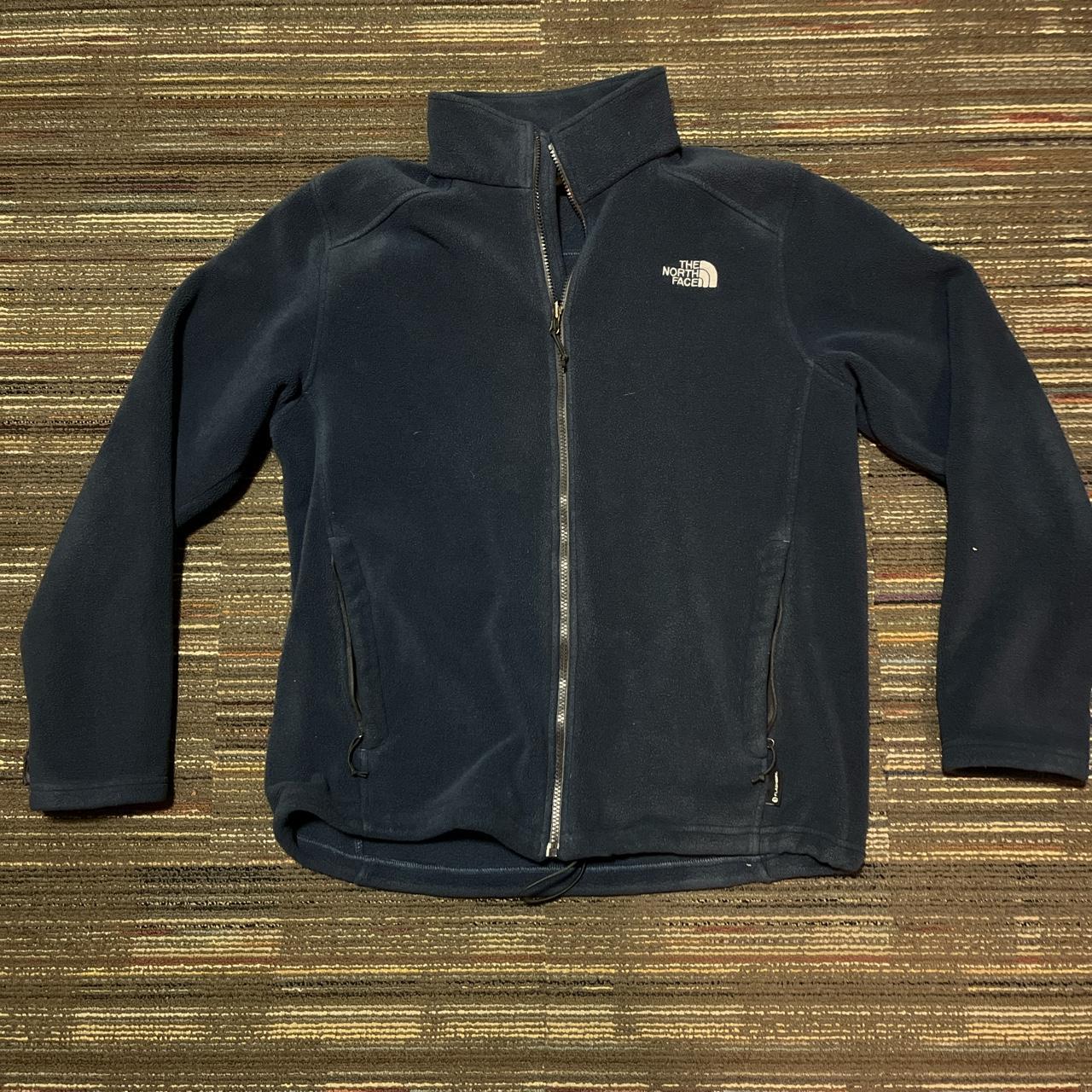 The North Face fleece zip up Navy Blue This is very... - Depop