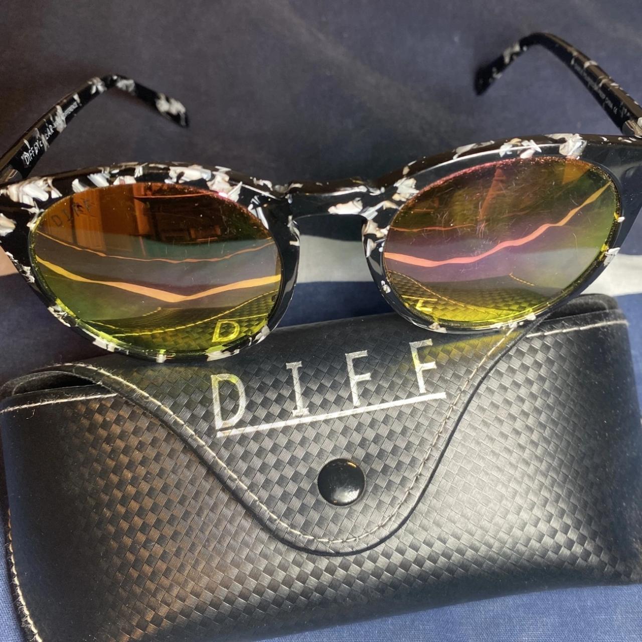 DIFF Men's Round Sunglasses - Navy/Blue – Diff Ey… - image 1