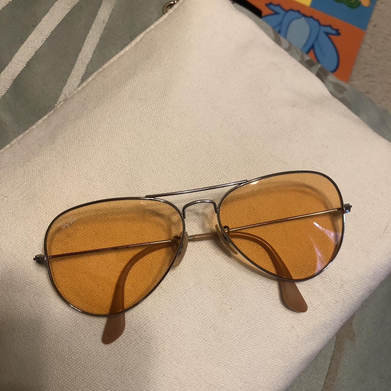 Ray ban Silver frame Evolve series in Orange size. Depop