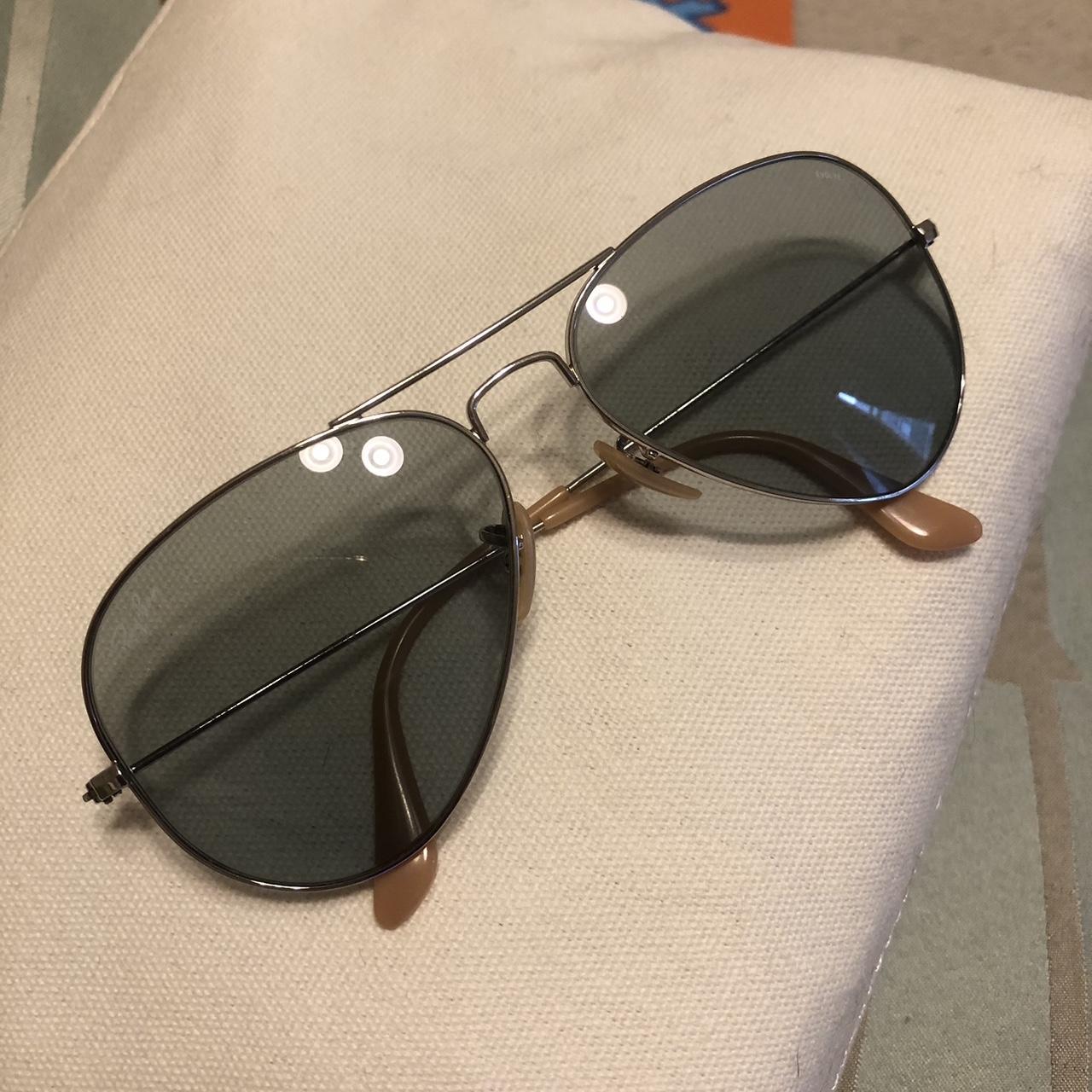 Rayban Silver frame ‘Evolve’ series in Blue size... Depop