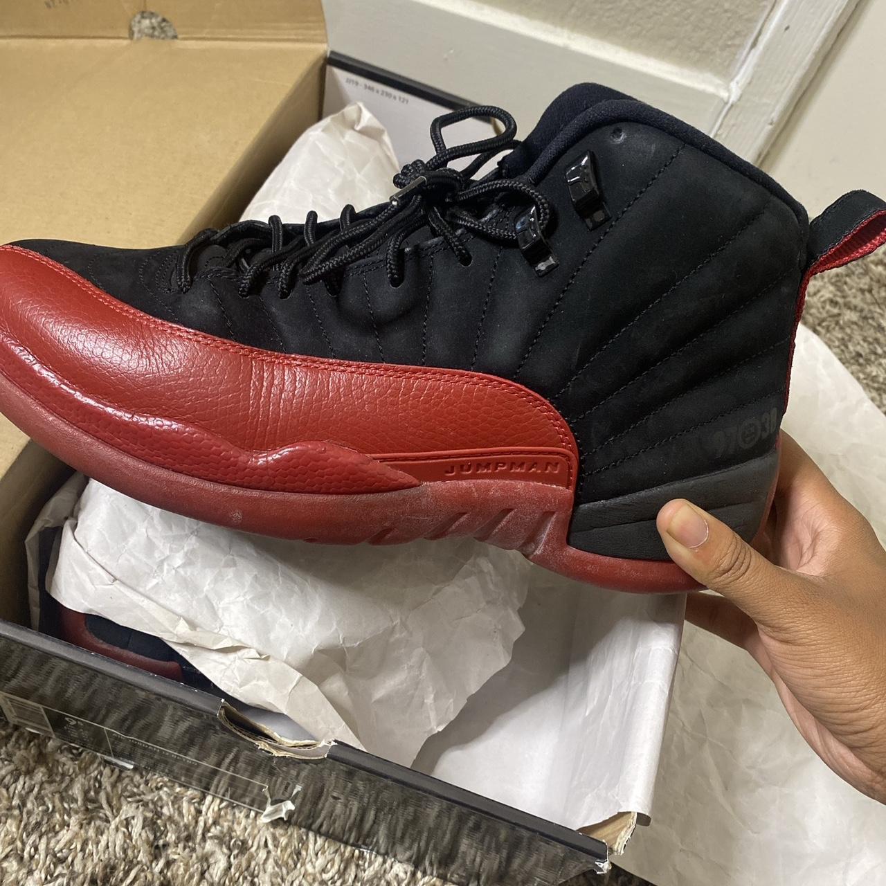 Size 9.5 Jordan 12 Retro Flu Game 2009 Damaged Box Depop