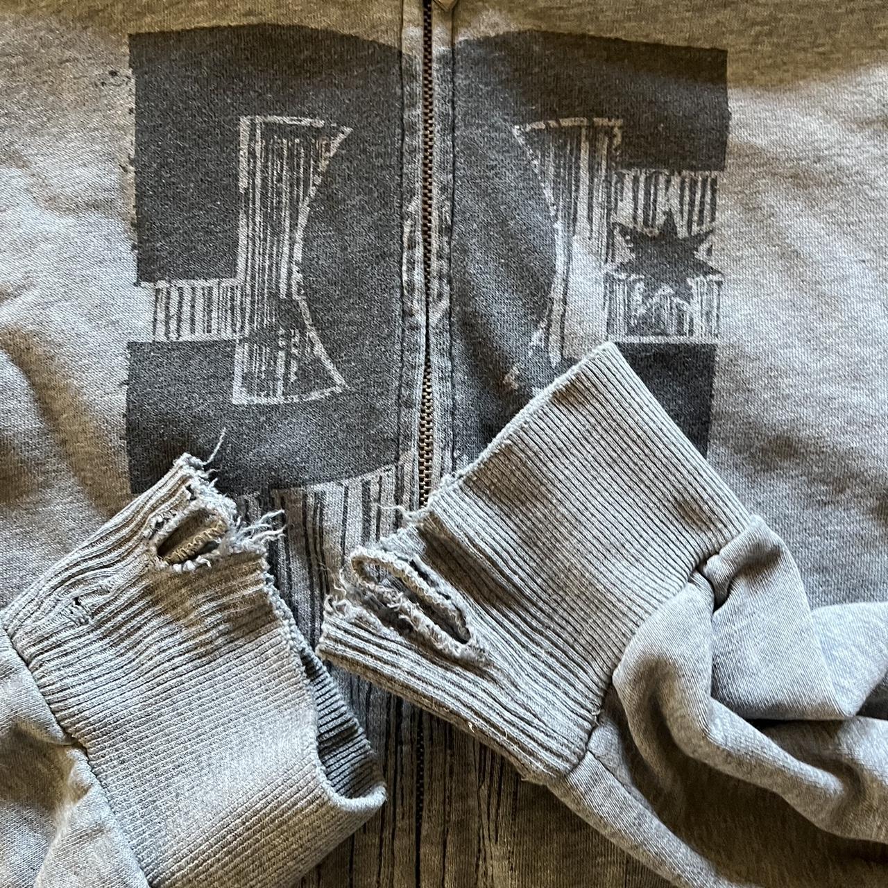 DC Shoes Men's Grey and Black Hoodie (3)