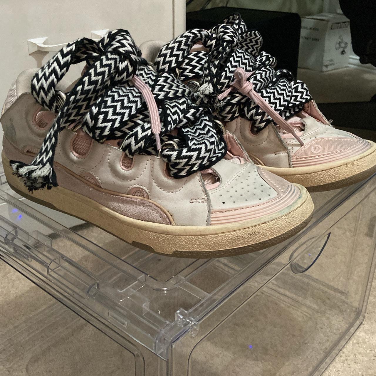 Lanvins curb sneakers in pink send offers beat so depop