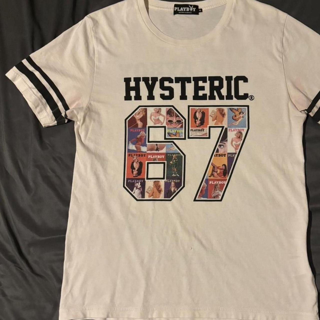 Hysteric Glamour Playboy Tee Size Medium Condition... - Depop