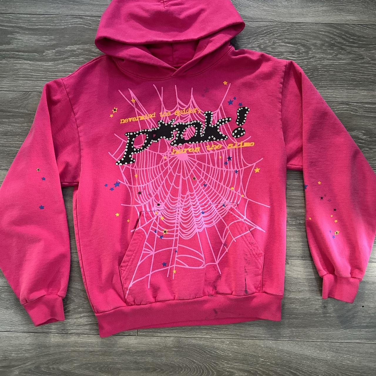 Spider Worldwide Men's Hoodie - Pink - M