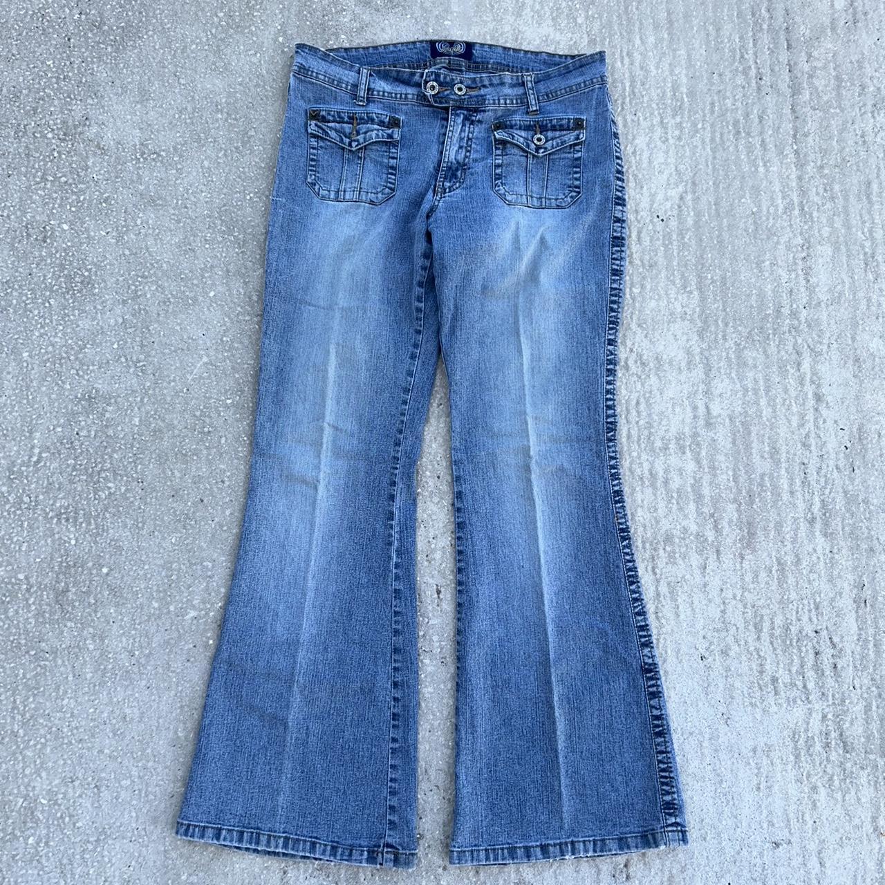 y2k japanese style flare jeans