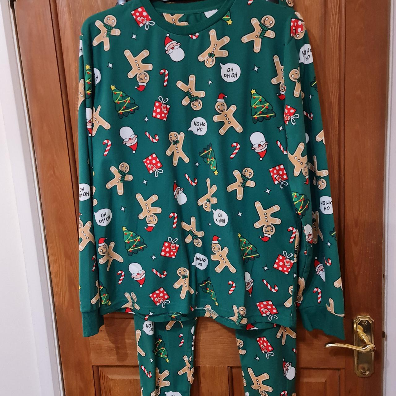 MENS CHRISTMAS PYJAMAS SIZE LARGE NEW WITHOUT TAG - Depop