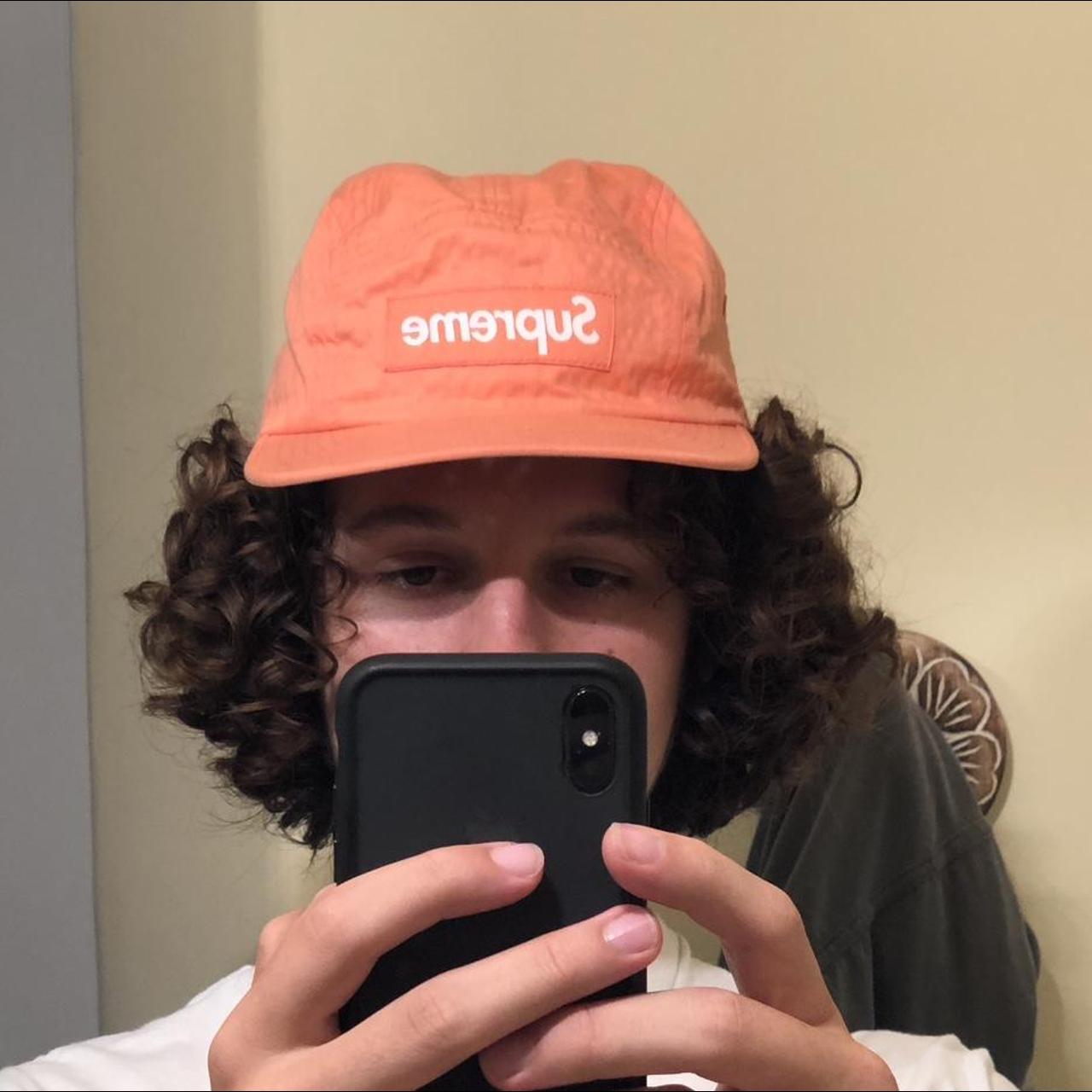 Supreme fw17 Ripstop Camp Boxlogo Hat peach #supreme... - Depop