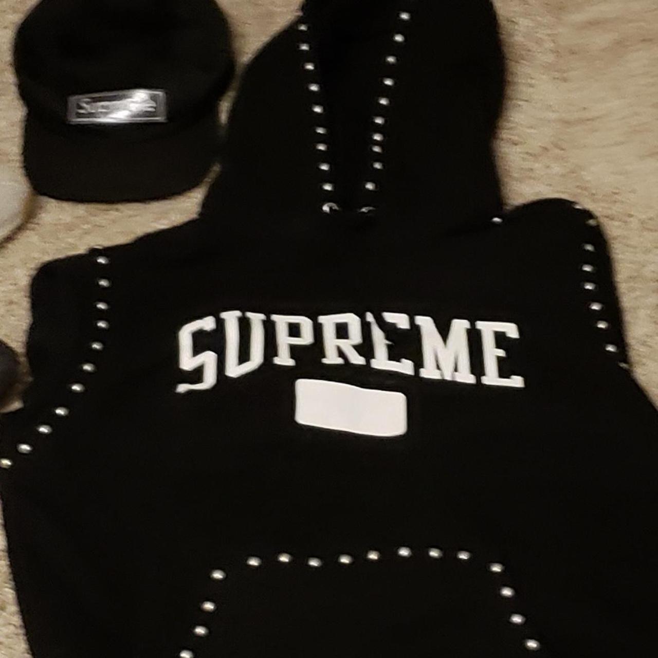 Supreme studded shop hoodie fw18