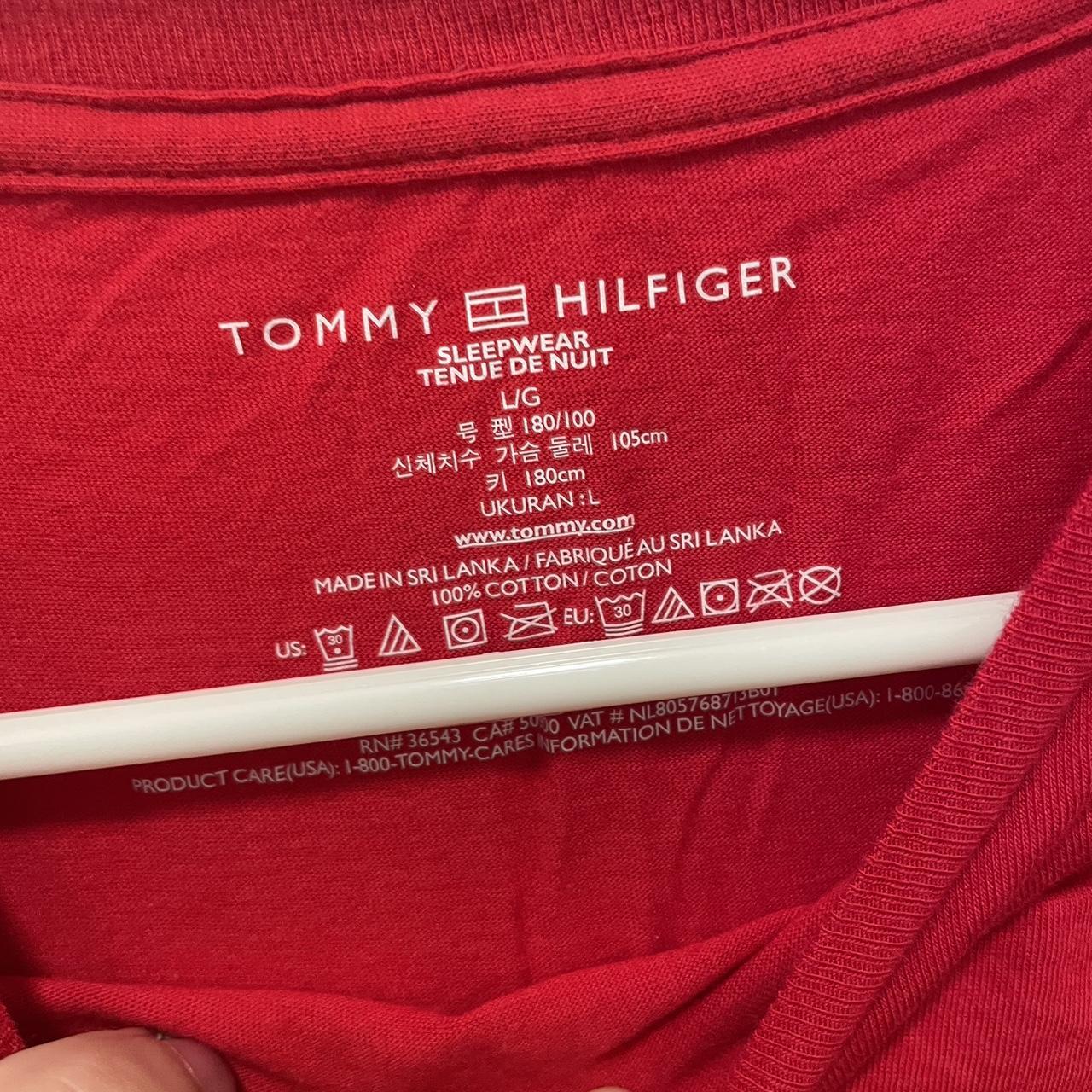 tommy hilfiger red t-shirt size large #vintage - Depop