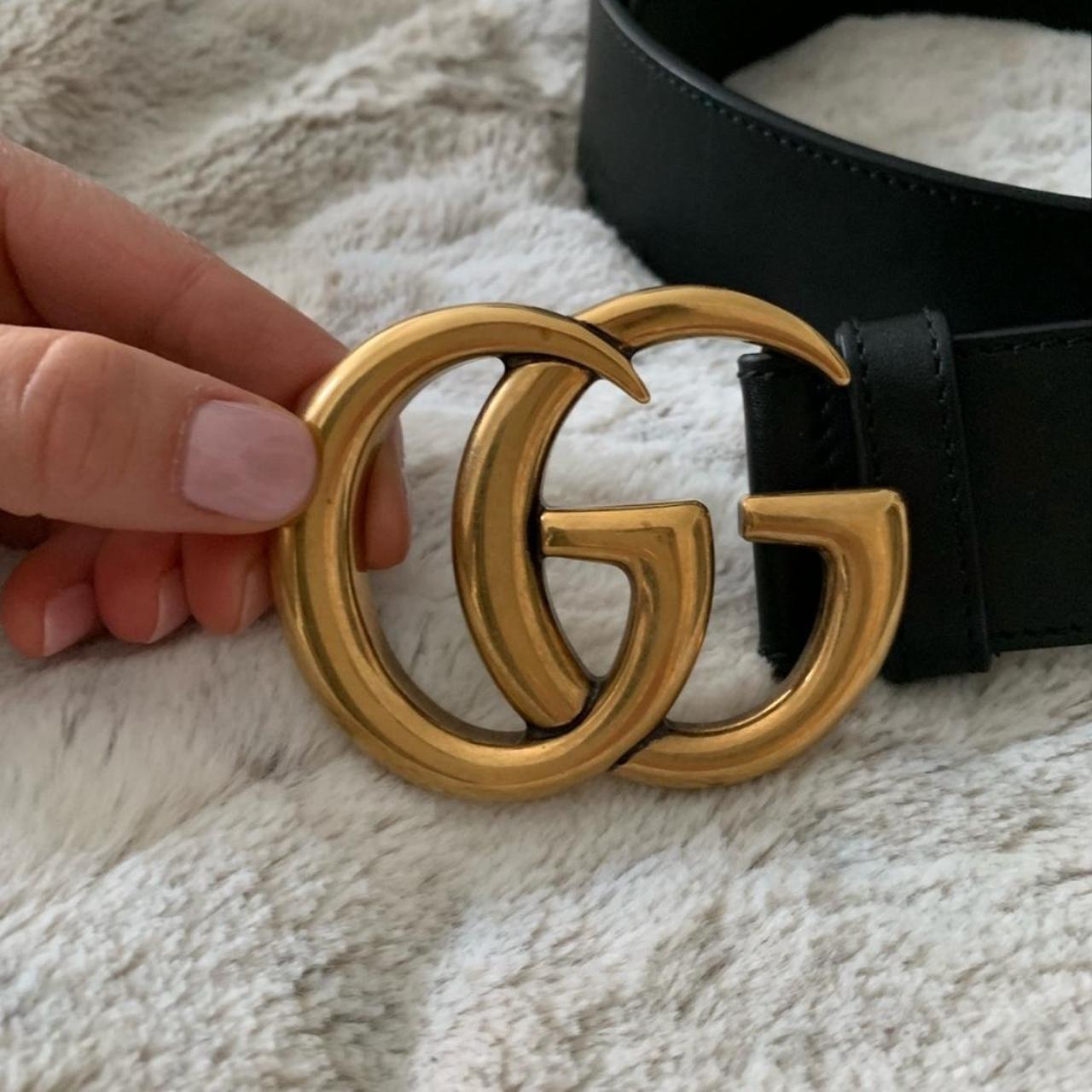 100 Authentic Gucci GG Buckle Belt Excellent