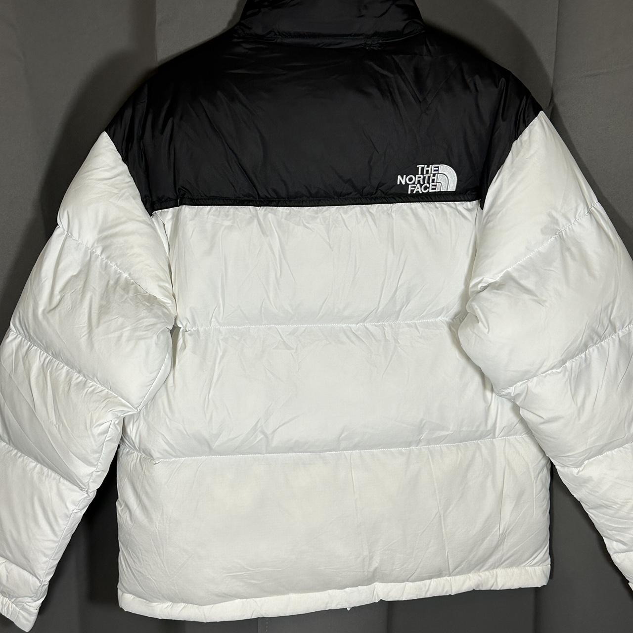 North Face puffer/ shell jacket M- white/ black High... - Depop