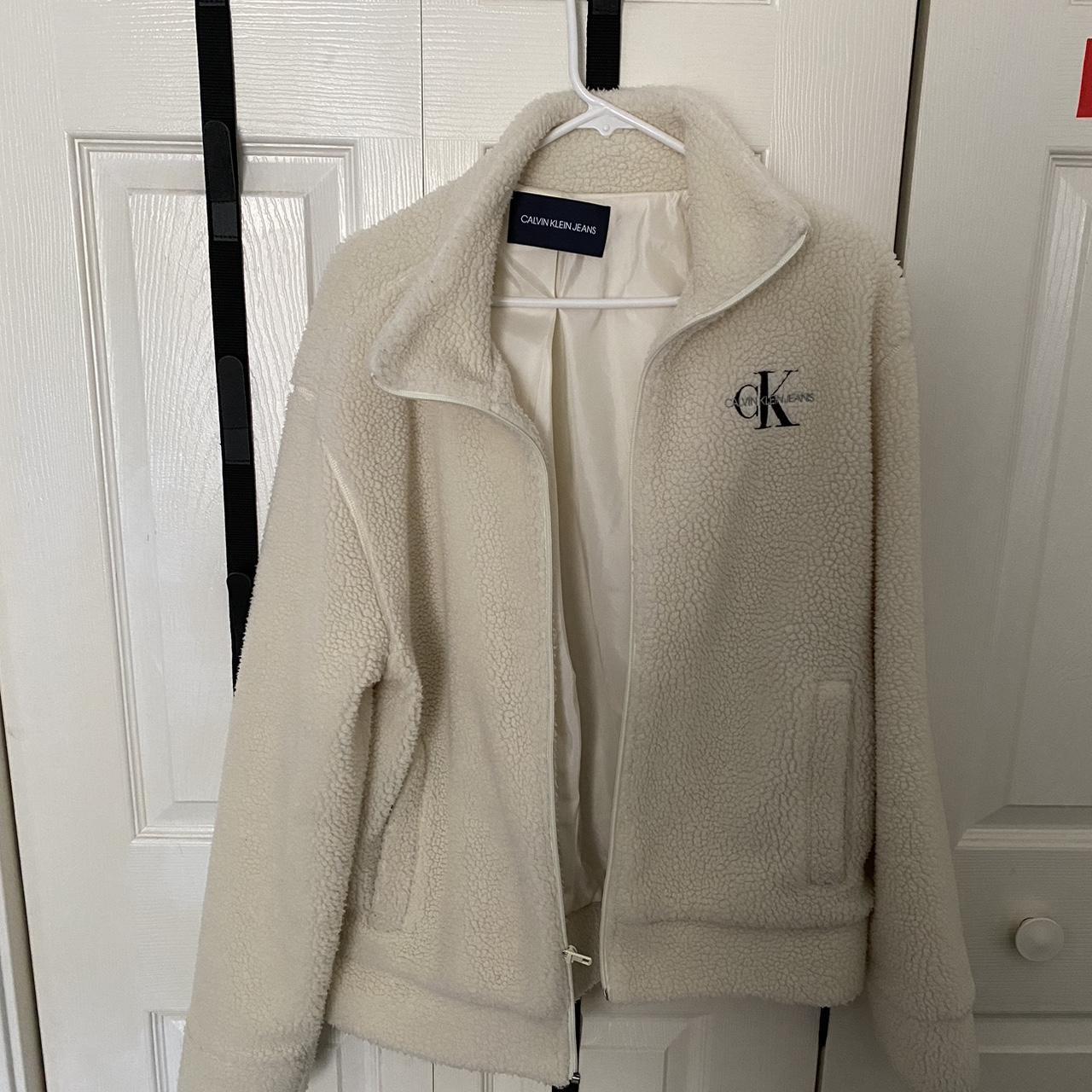 Calvin Klein fleece jacket Worn a few times but no... - Depop
