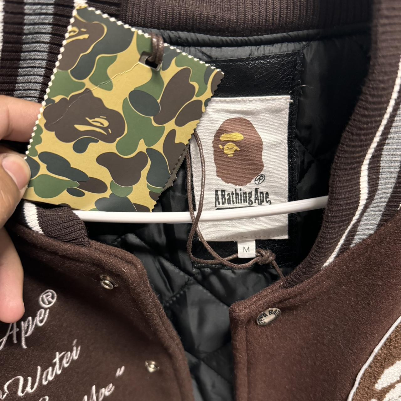 BAPE A BATHING APE Varsity Jacket Used once M Looks | Depop